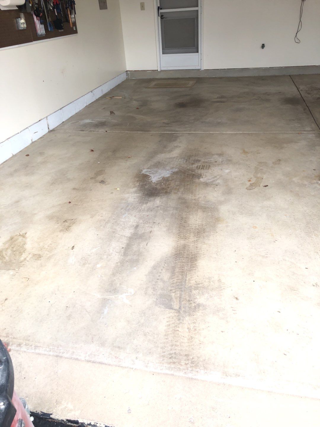 Epoxy Garage Floor Before Garage Floor Masters Knoxville, TN Garage Floor Paint