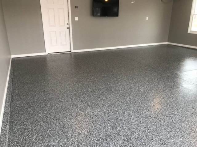 Epoxy Garage Floor After Knoxville DIY Garage Floor service areas
